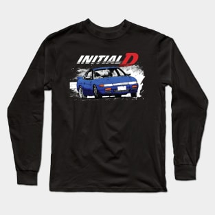 Initial D - Mountain Drift Racing Tandem s13 sylvia Impact blue Mako Long Sleeve T-Shirt